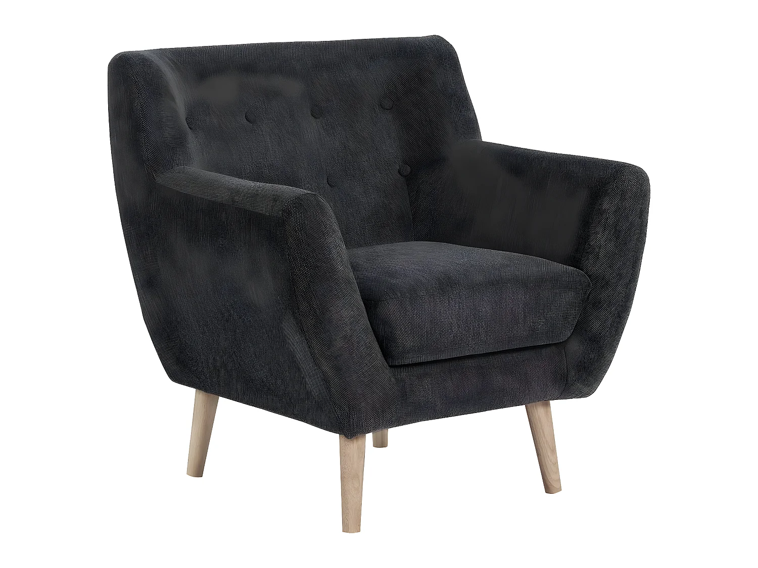 Monte fauteuil gris foncé.
