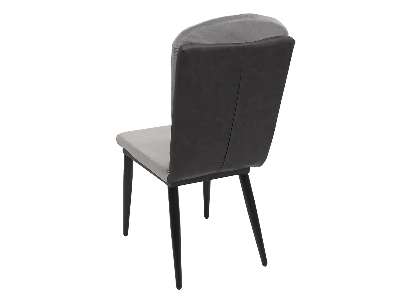 Chaise de salle à manger MCW-G42 (lot de 2),  velours, gris-anthracite