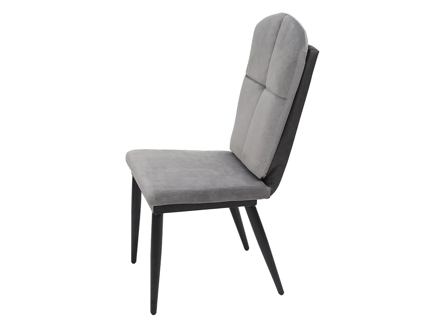 Chaise de salle à manger MCW-G42 (lot de 2),  velours, gris-anthracite