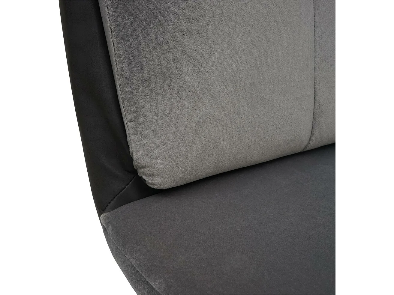 Chaise de salle à manger MCW-G42 (lot de 2),  velours, gris-anthracite