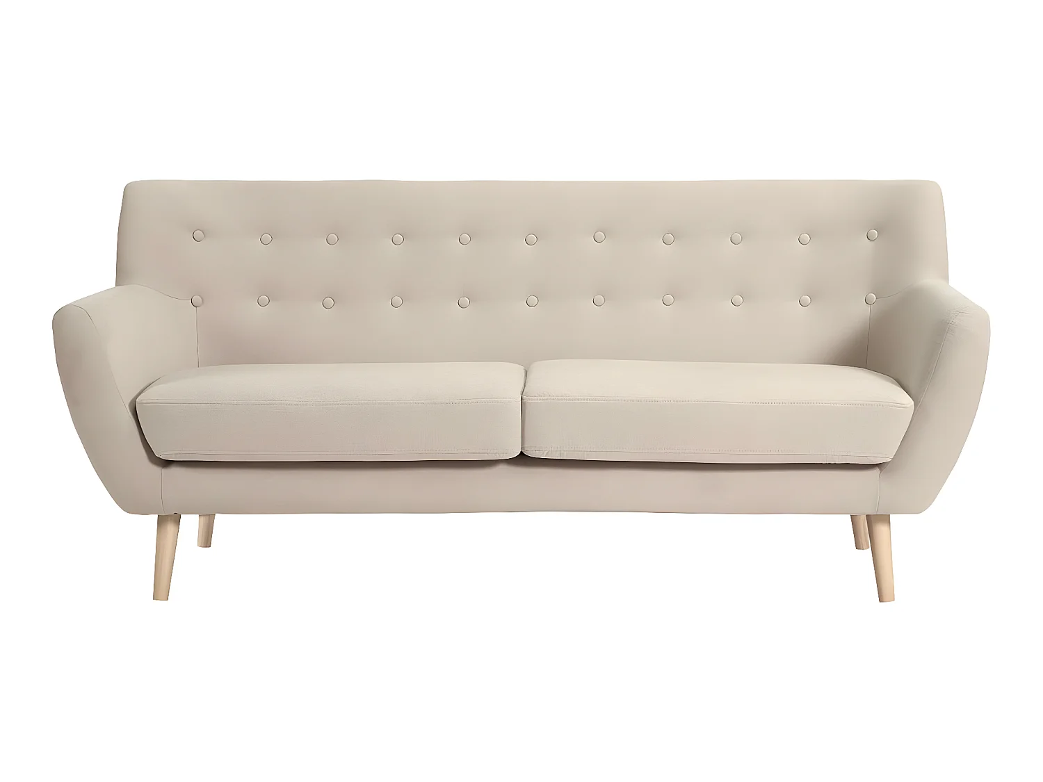 Monte bank 3 persoons zandkleurig.