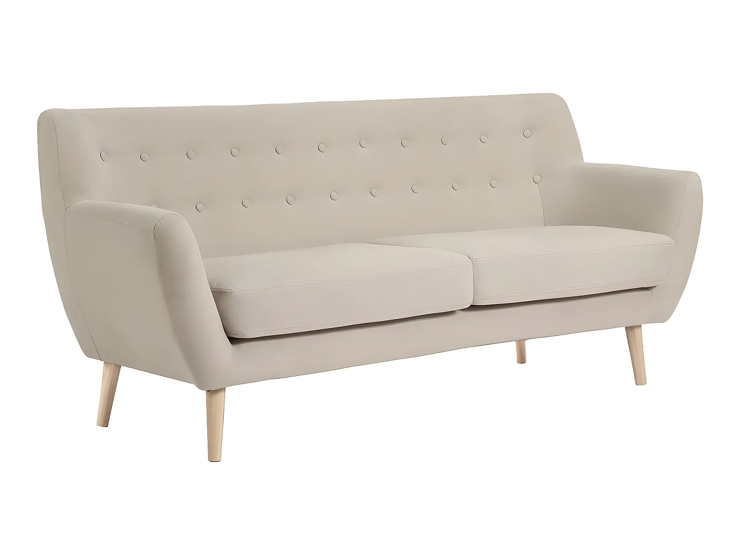 Monte bank 3 persoons zandkleurig.