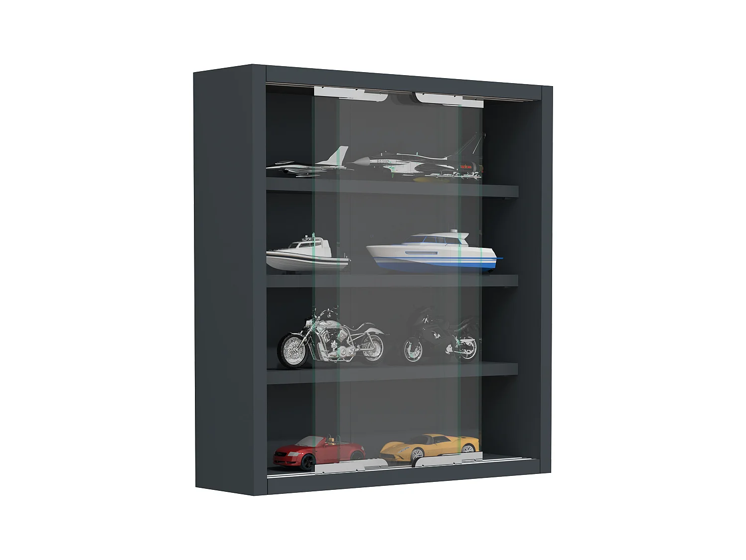 Hangende vitrinekast wanddisplay glas Agisa S