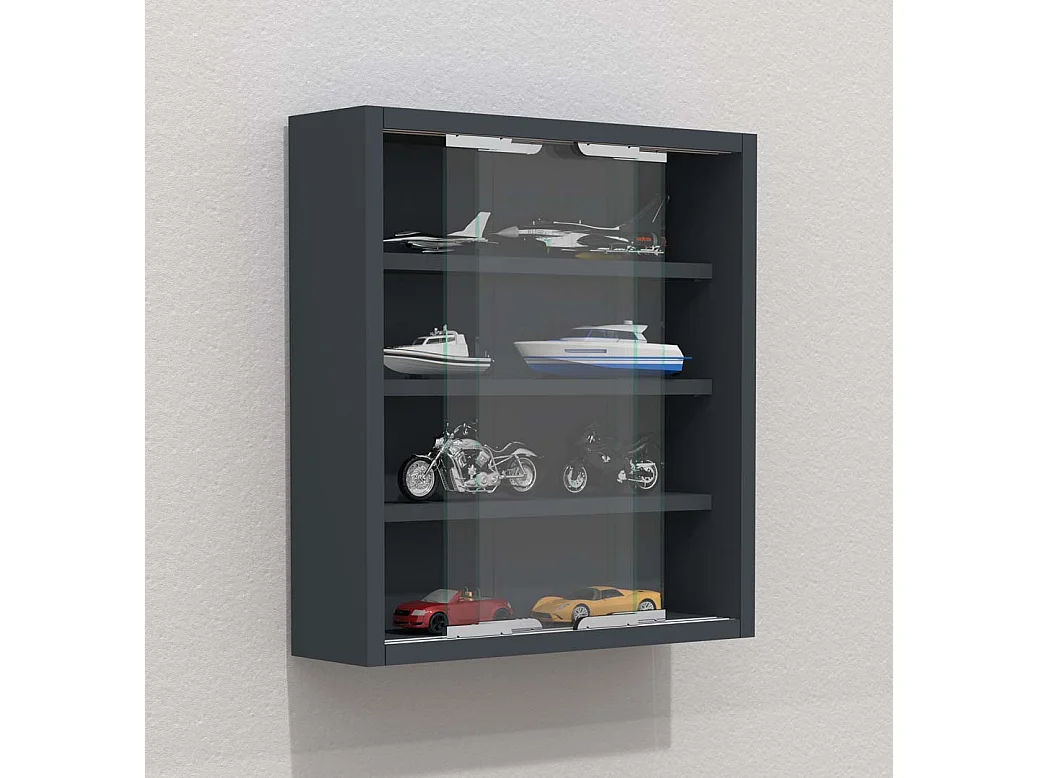 Hangende vitrinekast wanddisplay glas Agisa S