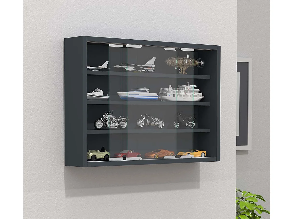 Hangende vitrinekast wanddisplay glas Agisa M