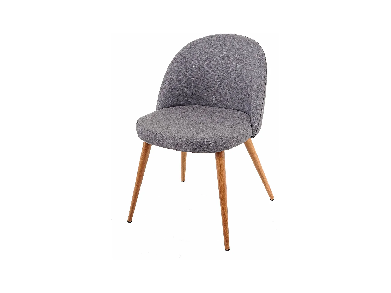 Silla de comedor MCW-D53 (juego de 4),  gris oscuro