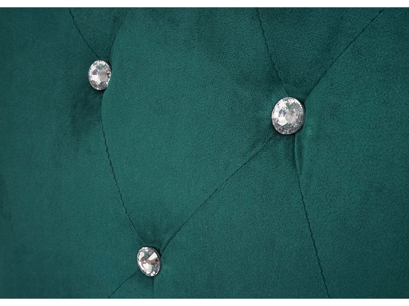 Krzesło do jadalni MCW-D22 (zestaw 6 sztuk),  ciemnozielony, nogi w kolorze złotym