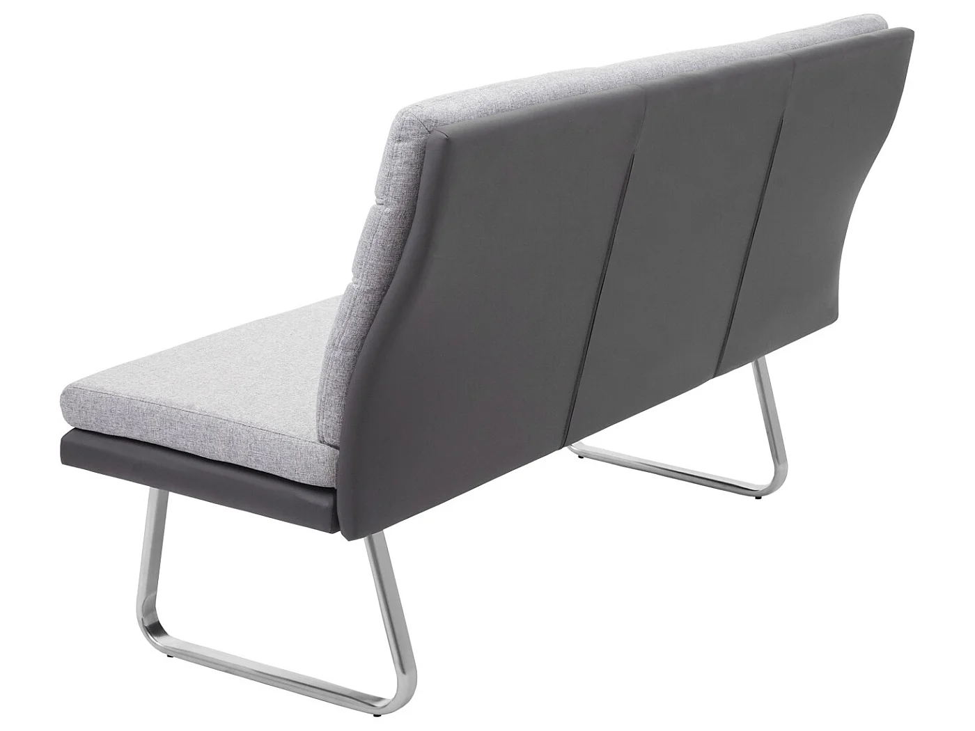Esszimmer Set MCW-G54 (3-teilig), Grau Bank 160cm