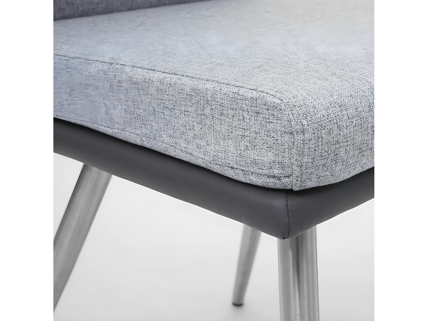 Esszimmer Set MCW-G54 (3-teilig), Grau Bank 160cm