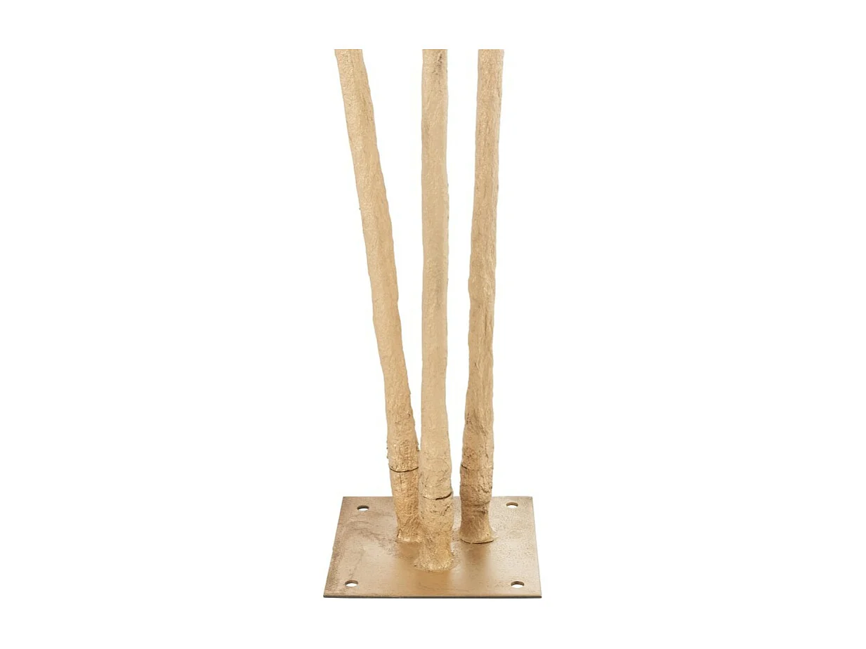 Árbol de hojas de palma de metal dorado de 180x180x250 cm