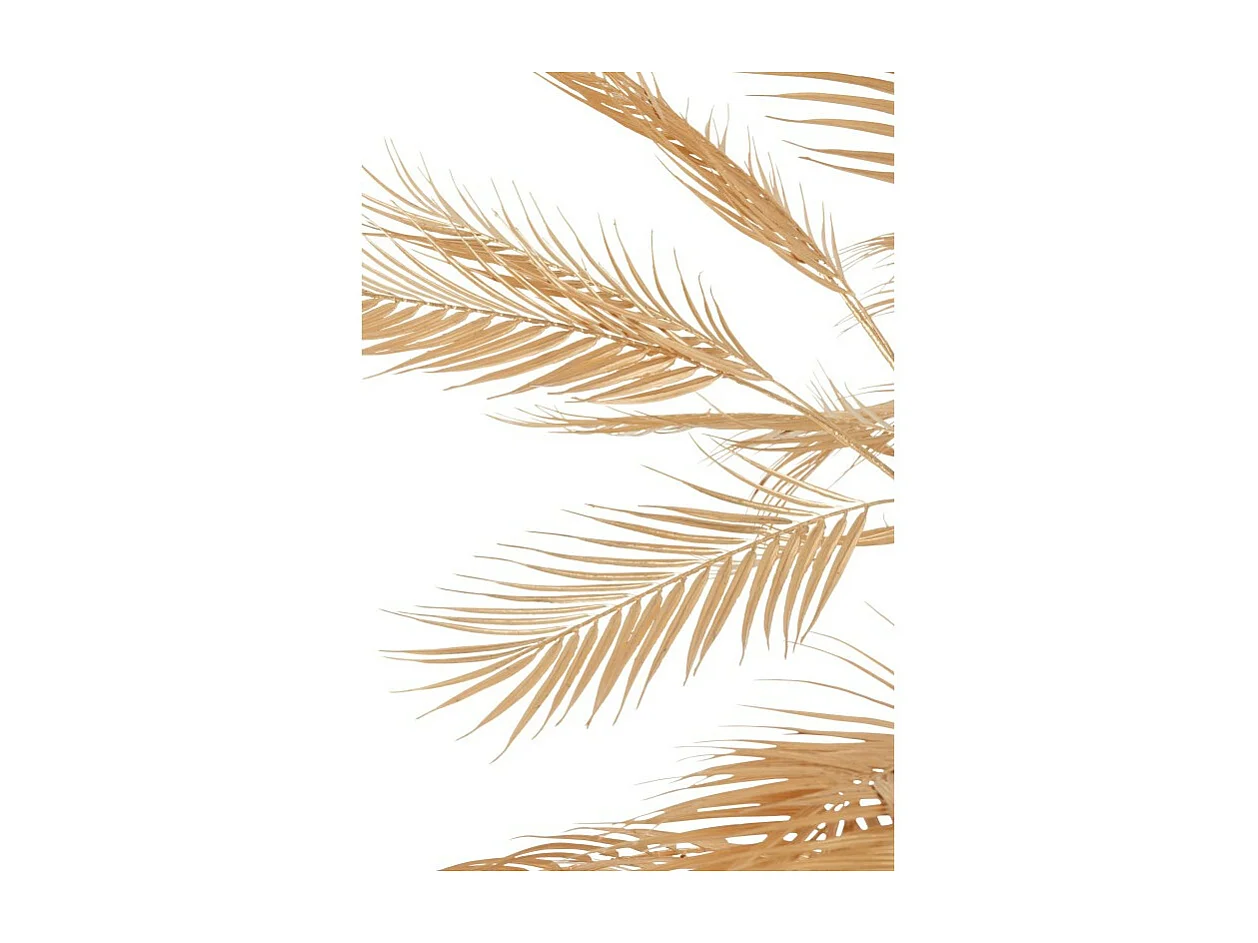 Árbol de hojas de palma de metal dorado de 180x180x250 cm