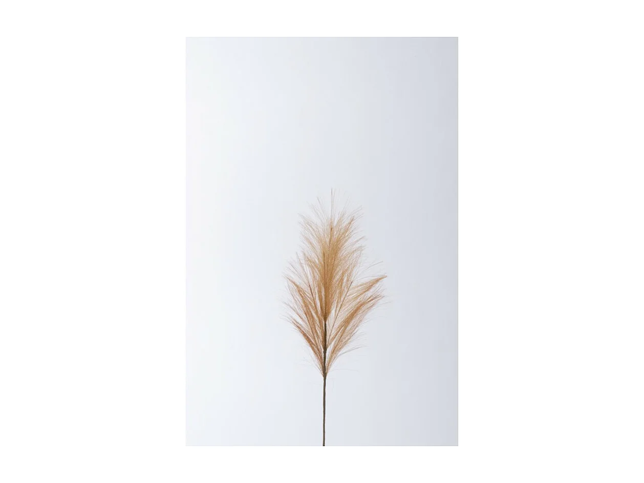 Branche de plumes en plastique orange 13x4x70 cm