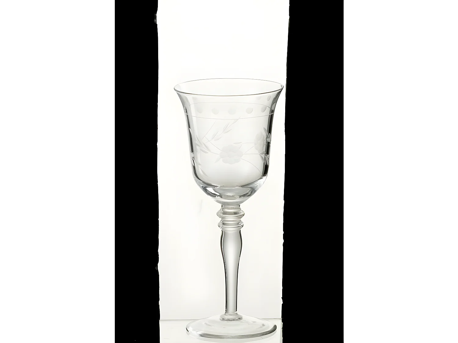 Vaso de vino de vidrio transparente 8