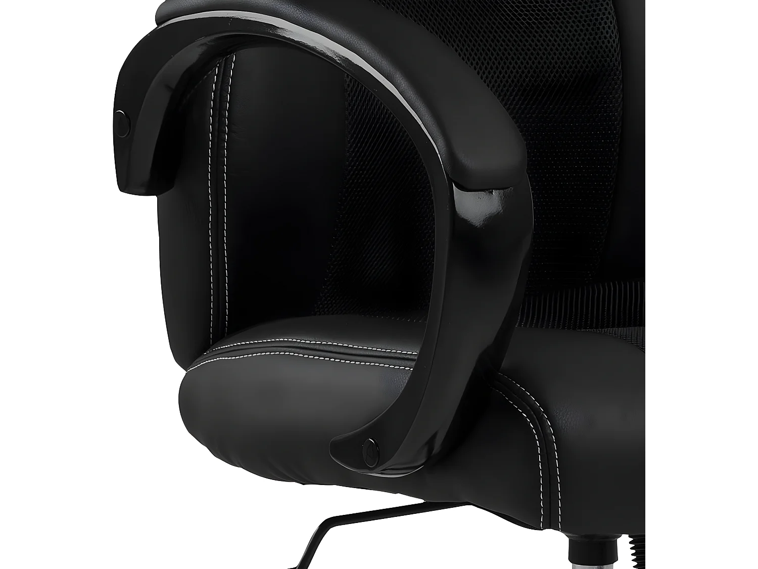 Rice gamestoel PU kunstleer zwart.