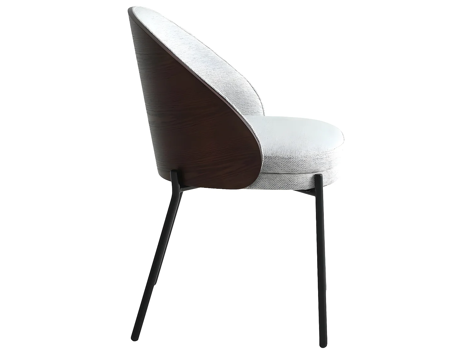 Canelas Esszimmerstuhl hellgrau.