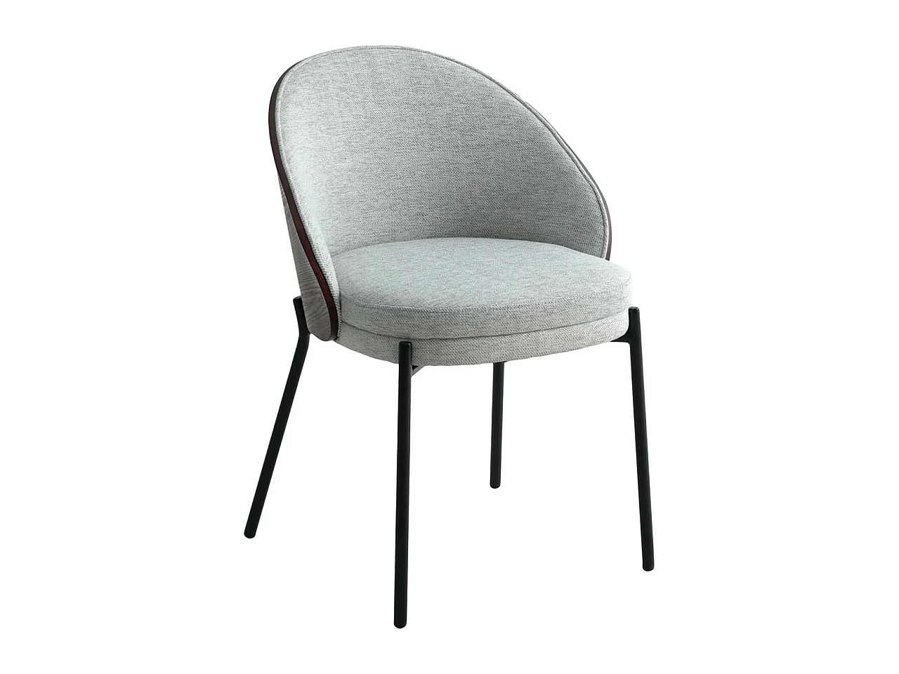 Canelas chaise de salle à manger gris clair.