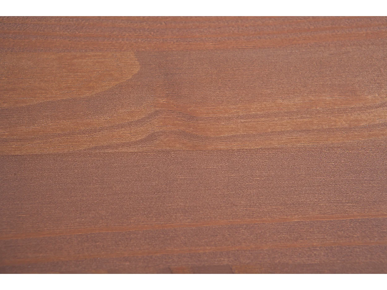 Wright Table de salle à manger, blanc, brun.