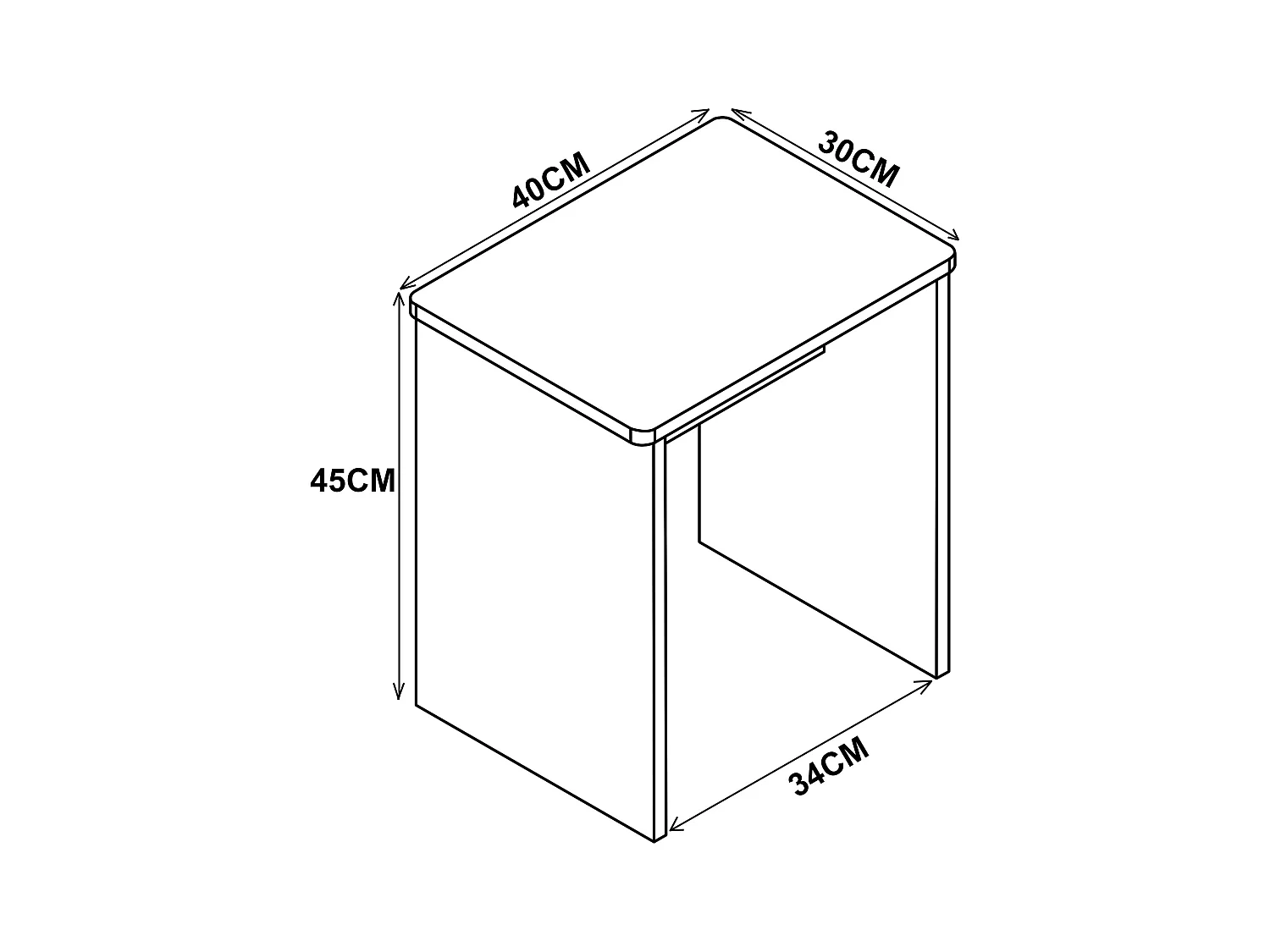 Stół boczny stołu podnóżkowego Esal