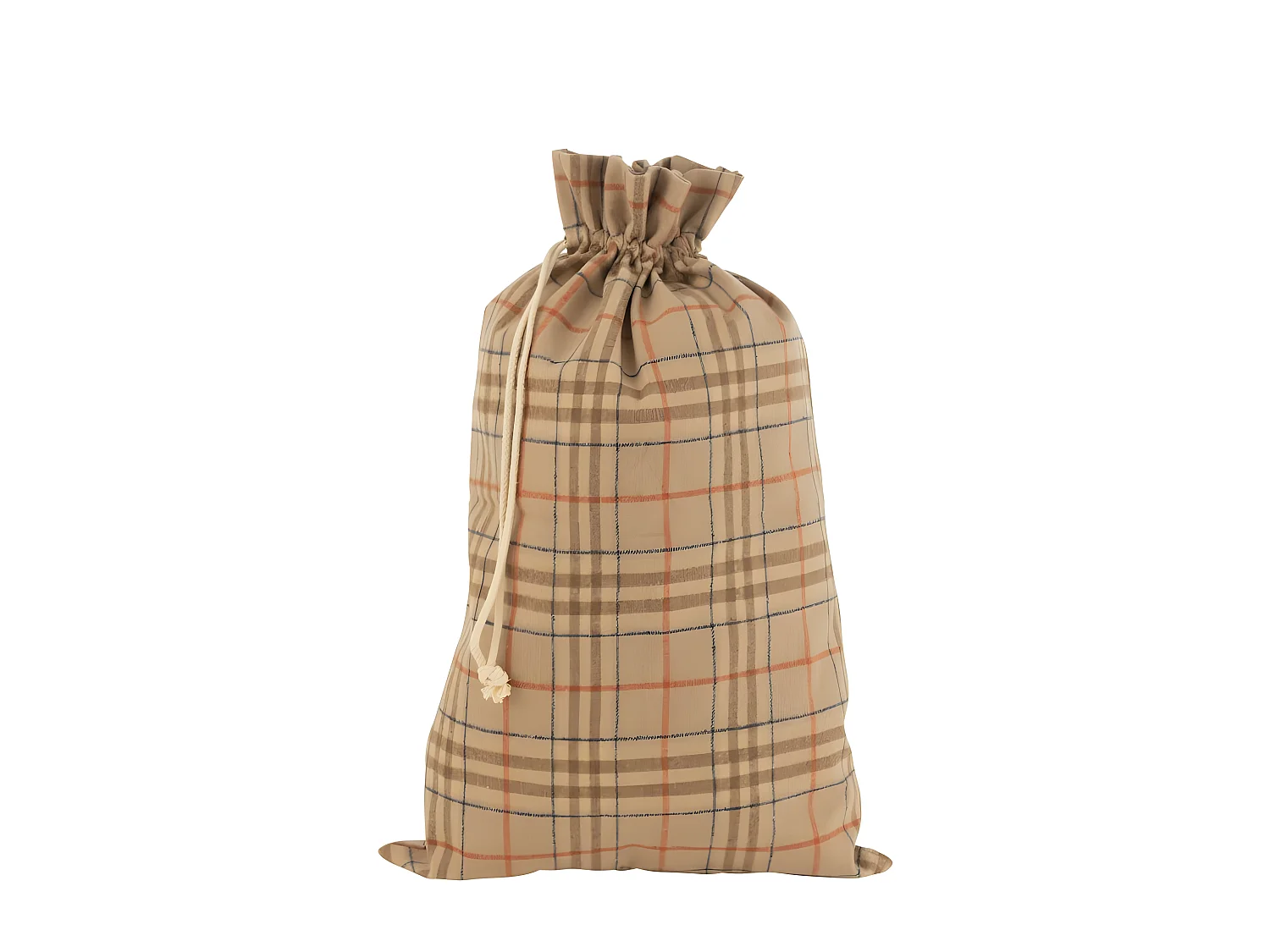 Sacco di Natale in tessuto beige 50x1x80 cm