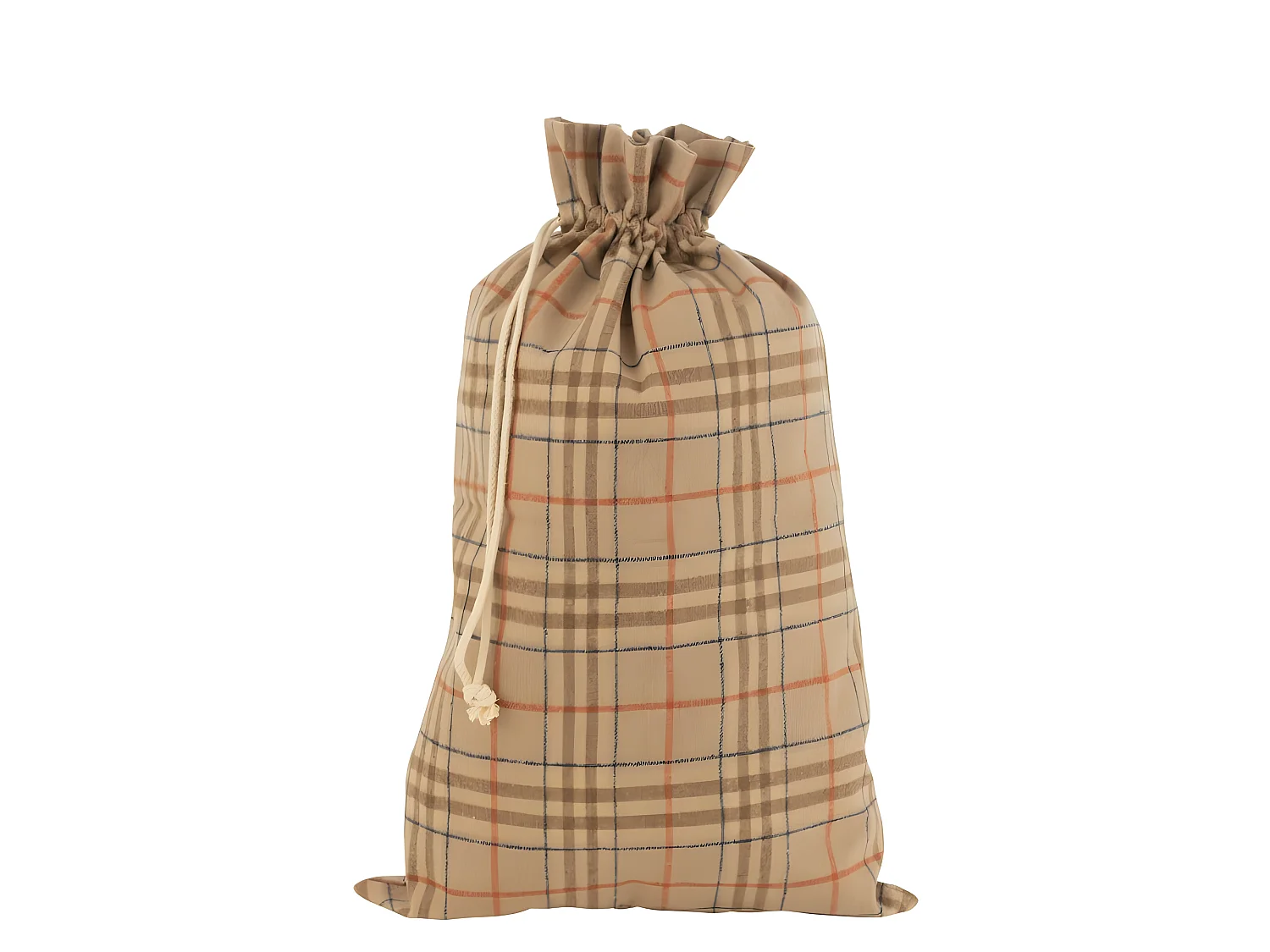 Sacco di Natale in tessuto beige 50x1x80 cm