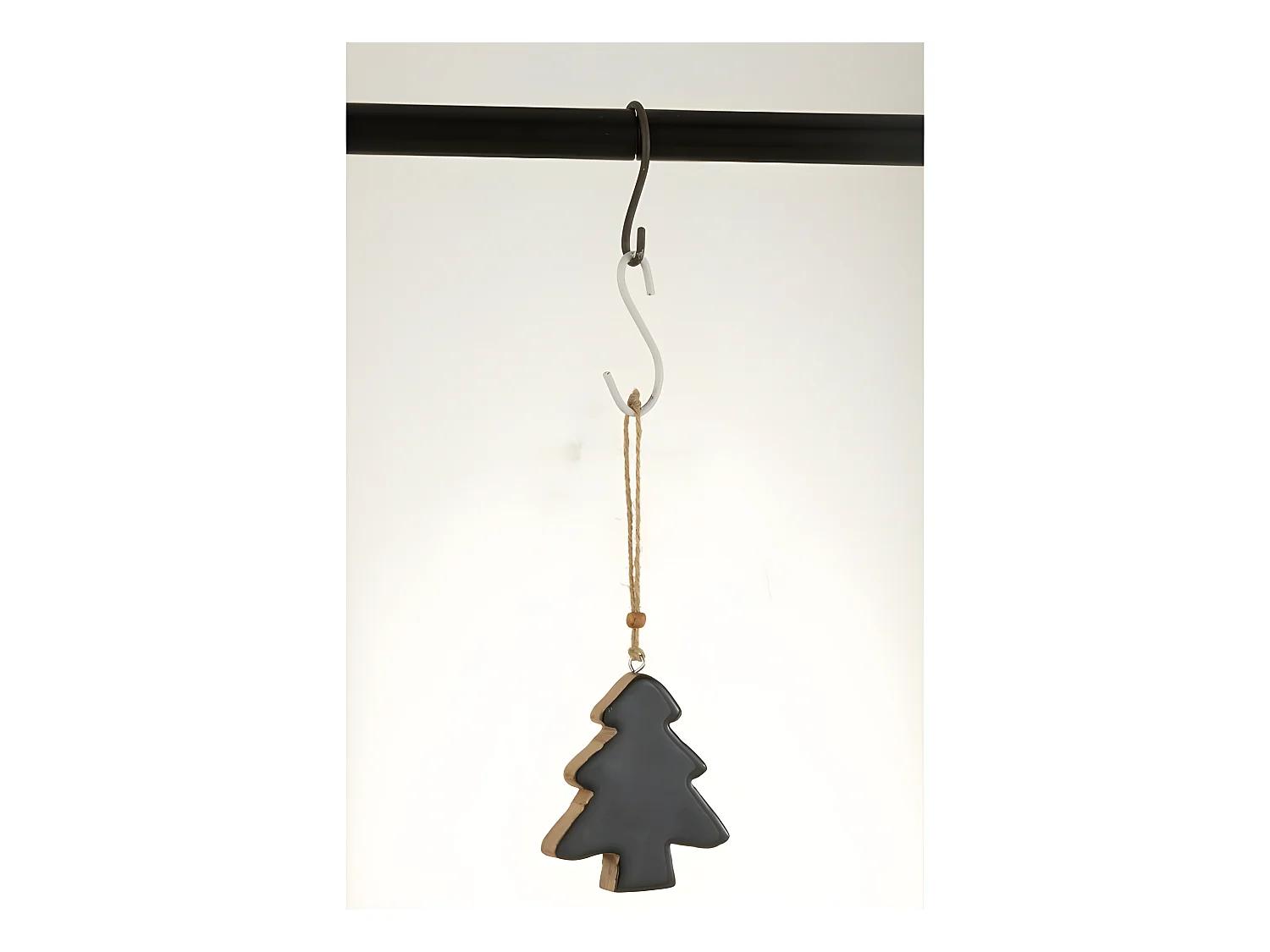 Albero da appendere in Legno Nero 10,5x9x1,5cm