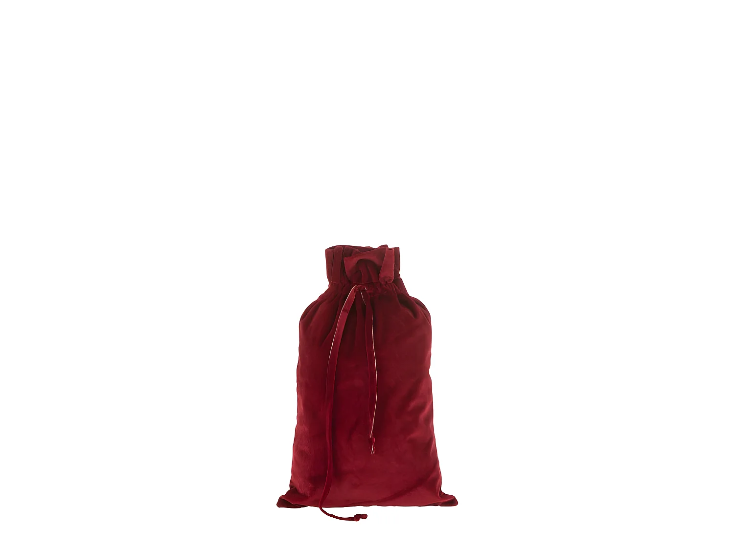 Sacco di Natale in tessuto rosso 30x1x50 cm
