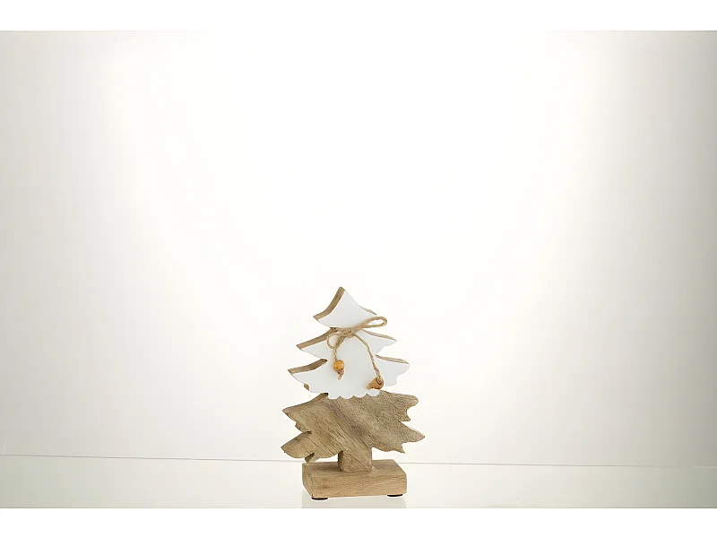 Albero di Natale in Legno Naturale 16x11x5cm