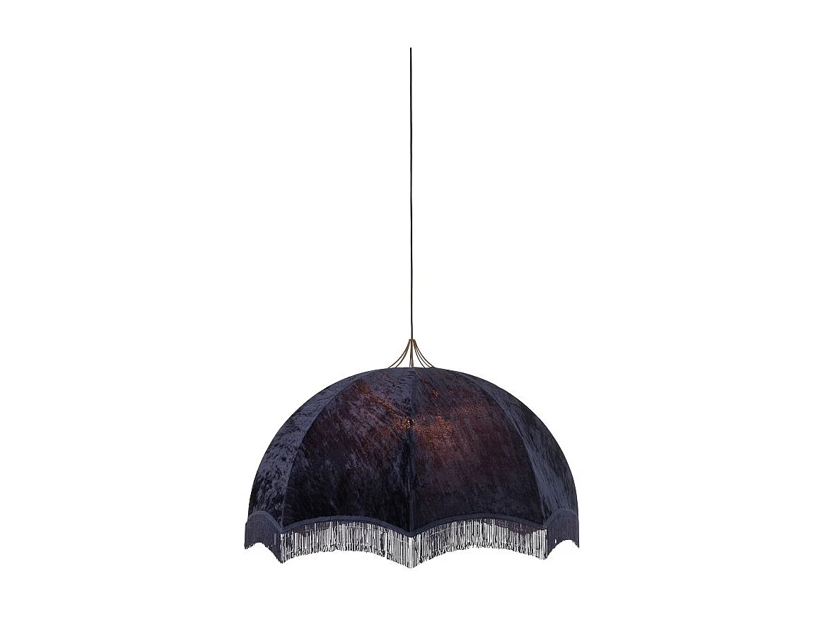 Suspension en métal et velours Mauve 95x95x50cm