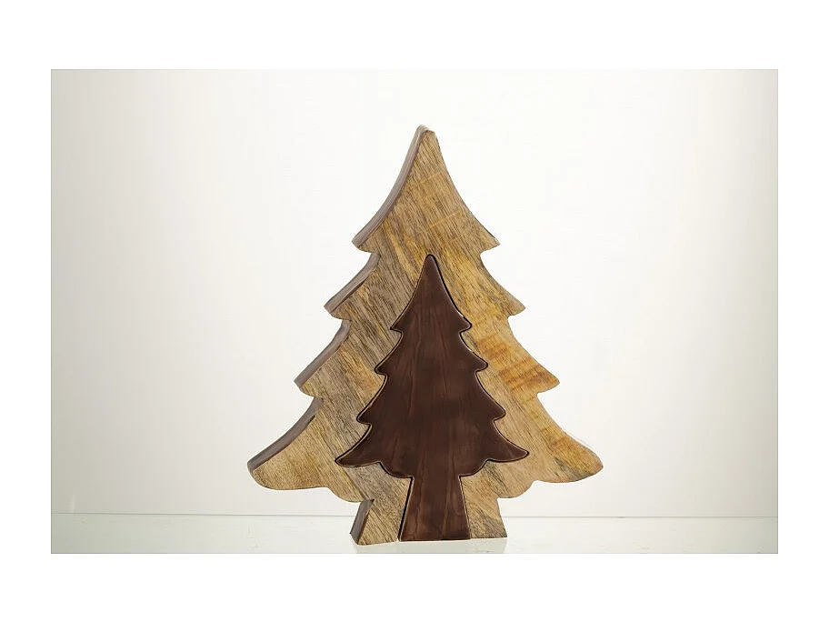 Puzzle di legno marrone abete 30x26x3.5cm