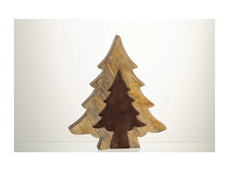 Puzzle de árbol de madera marrón 30x26x35cm