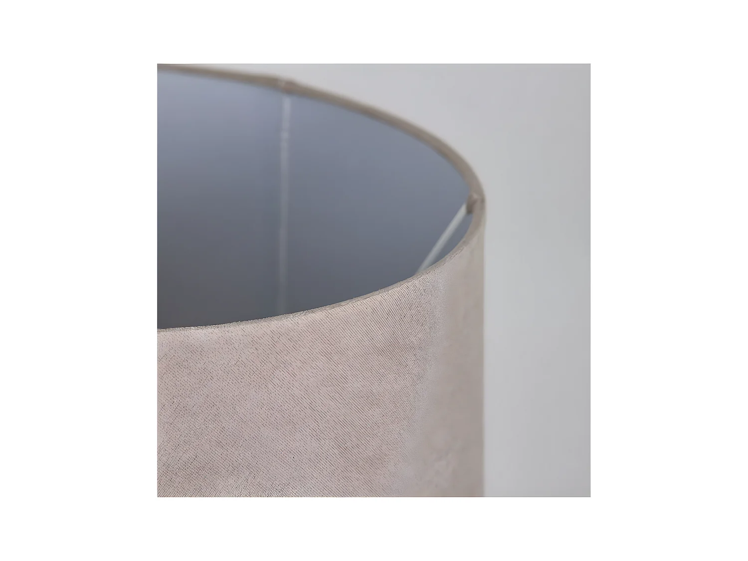 Sobremesa espiral de metal en color plateado con tulipa gris twist