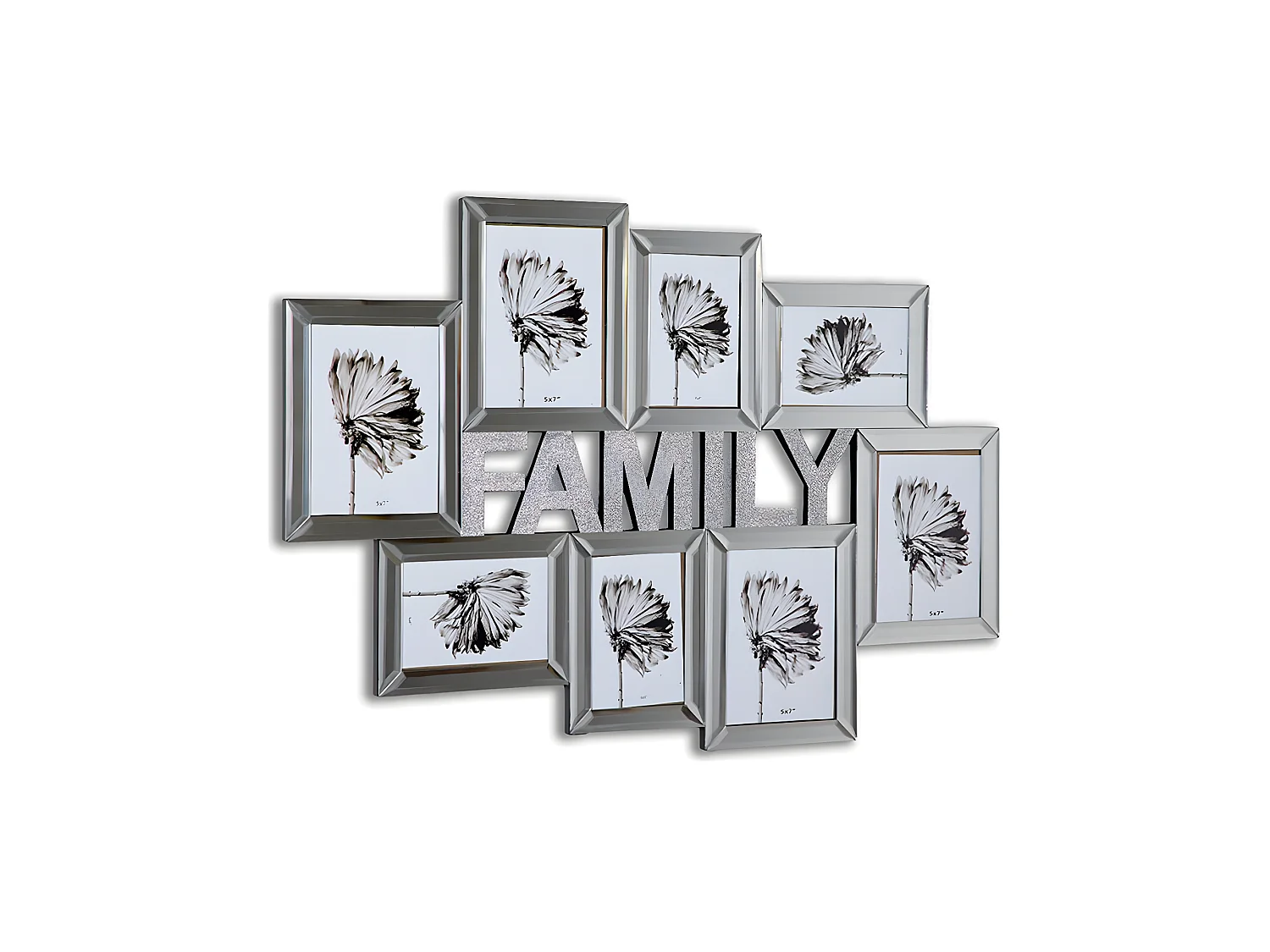 Multifoto para colgar con 8 fotos de espejo family