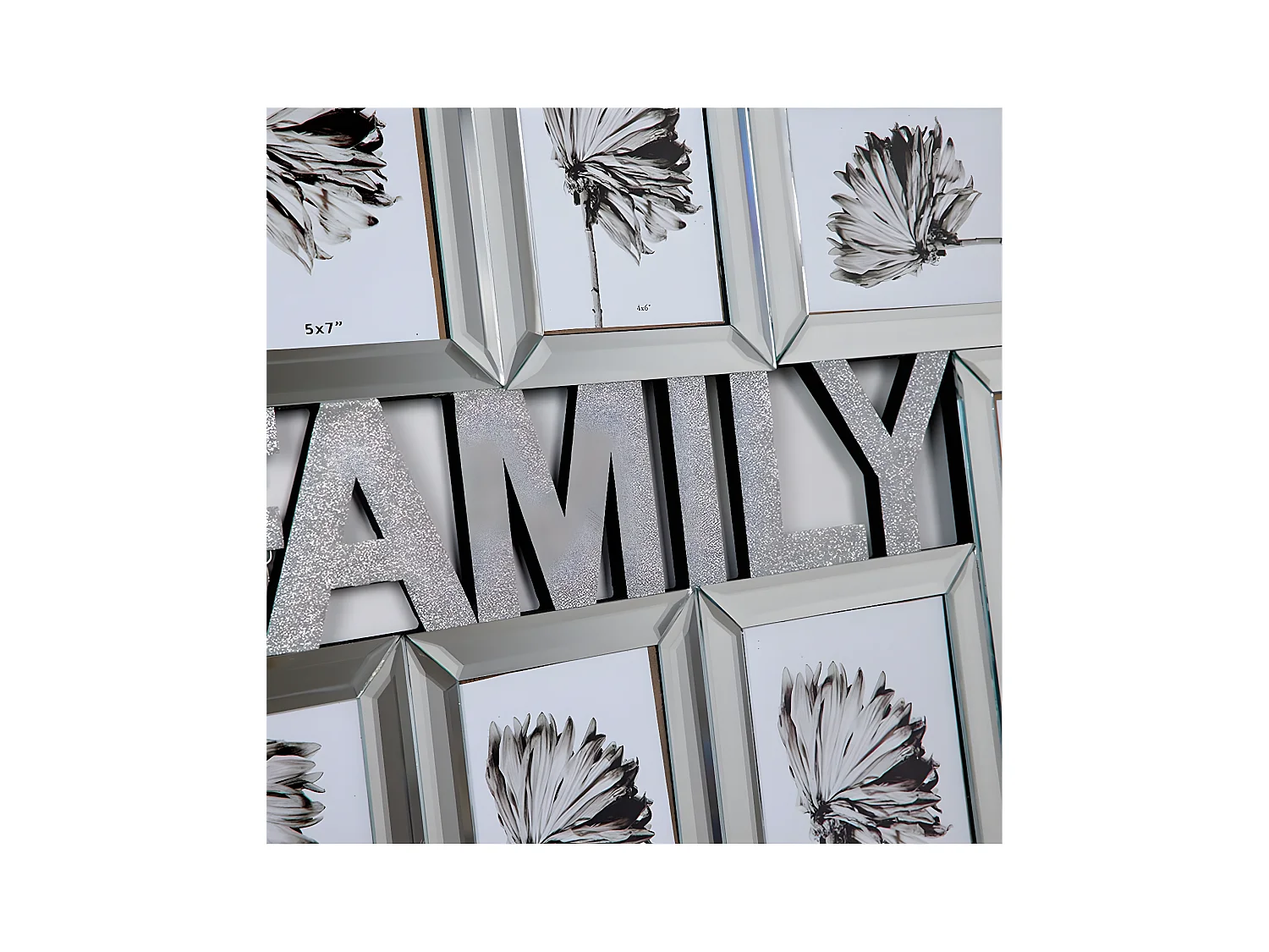 Multifoto para colgar con 8 fotos de espejo family