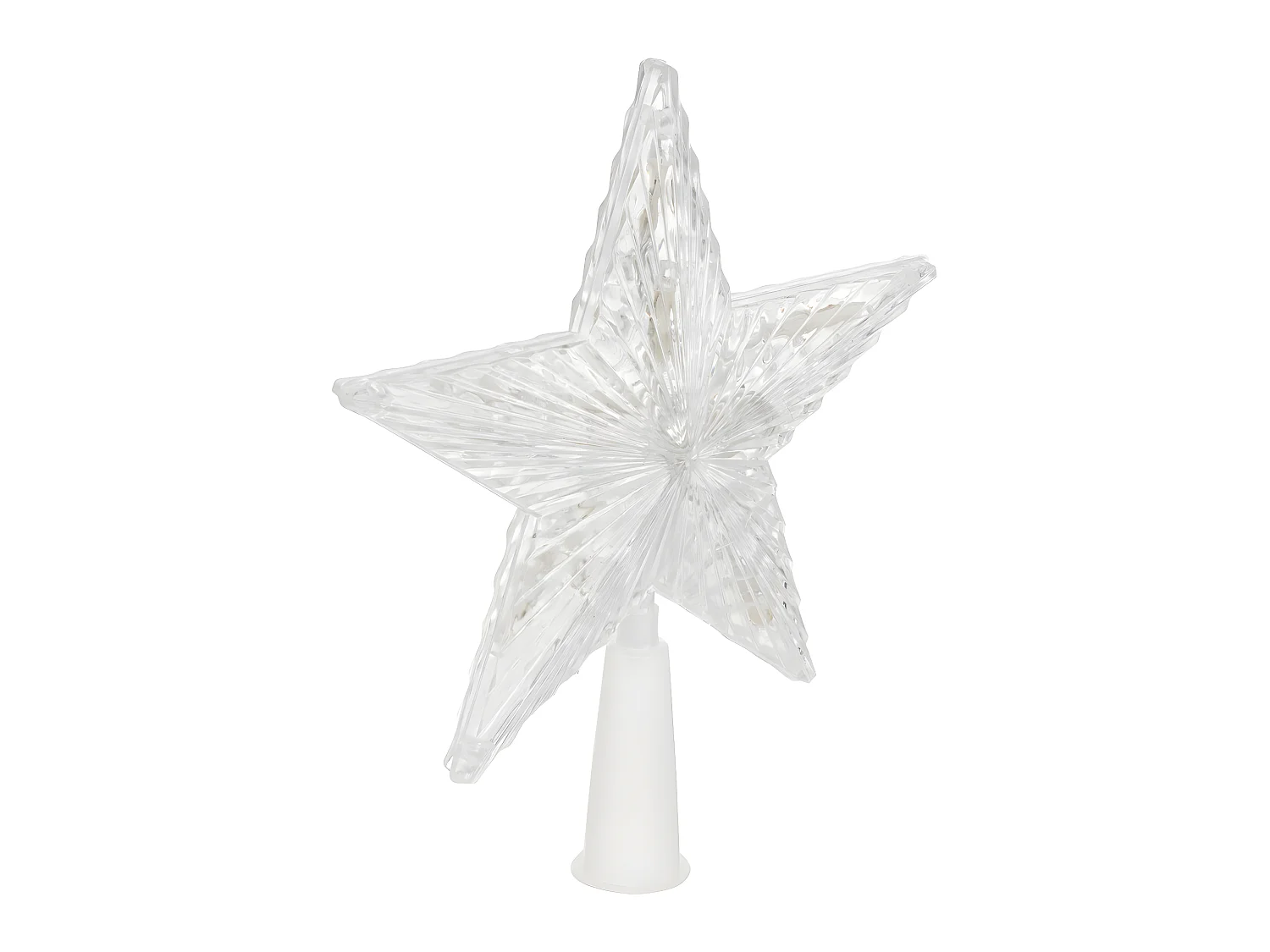 Déco Sapin de Noël Cimier lumineux Étoile 10  LED Blanc chaud