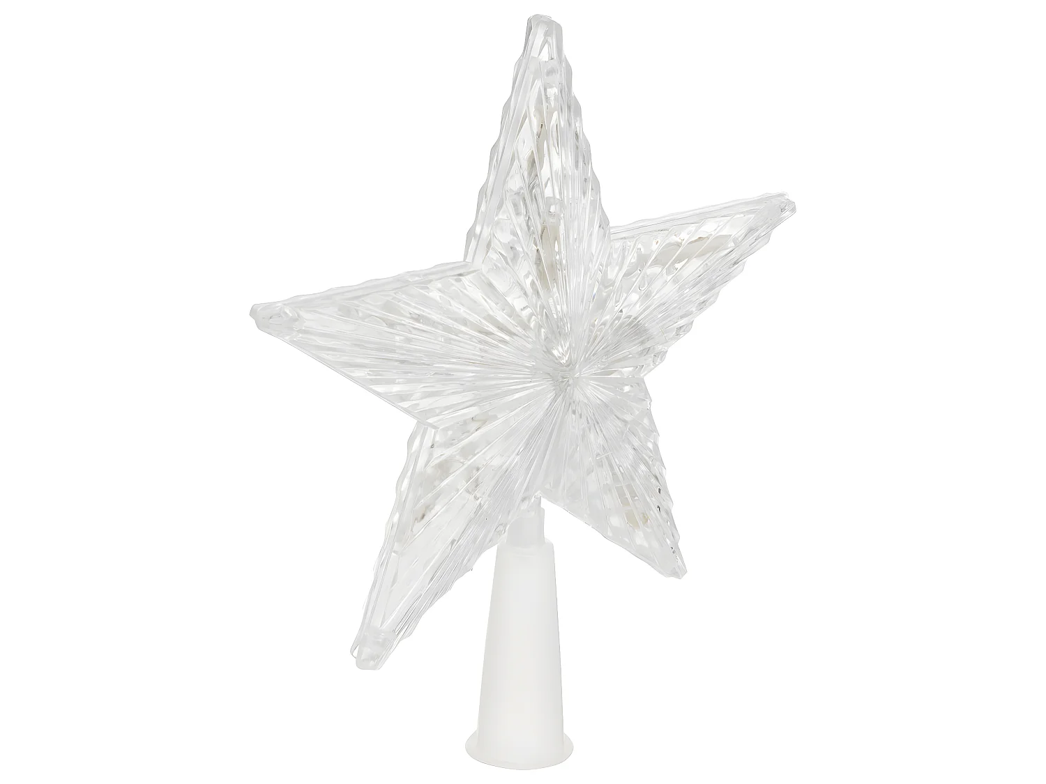 Déco Sapin de Noël Cimier lumineux Étoile 10  LED Blanc chaud