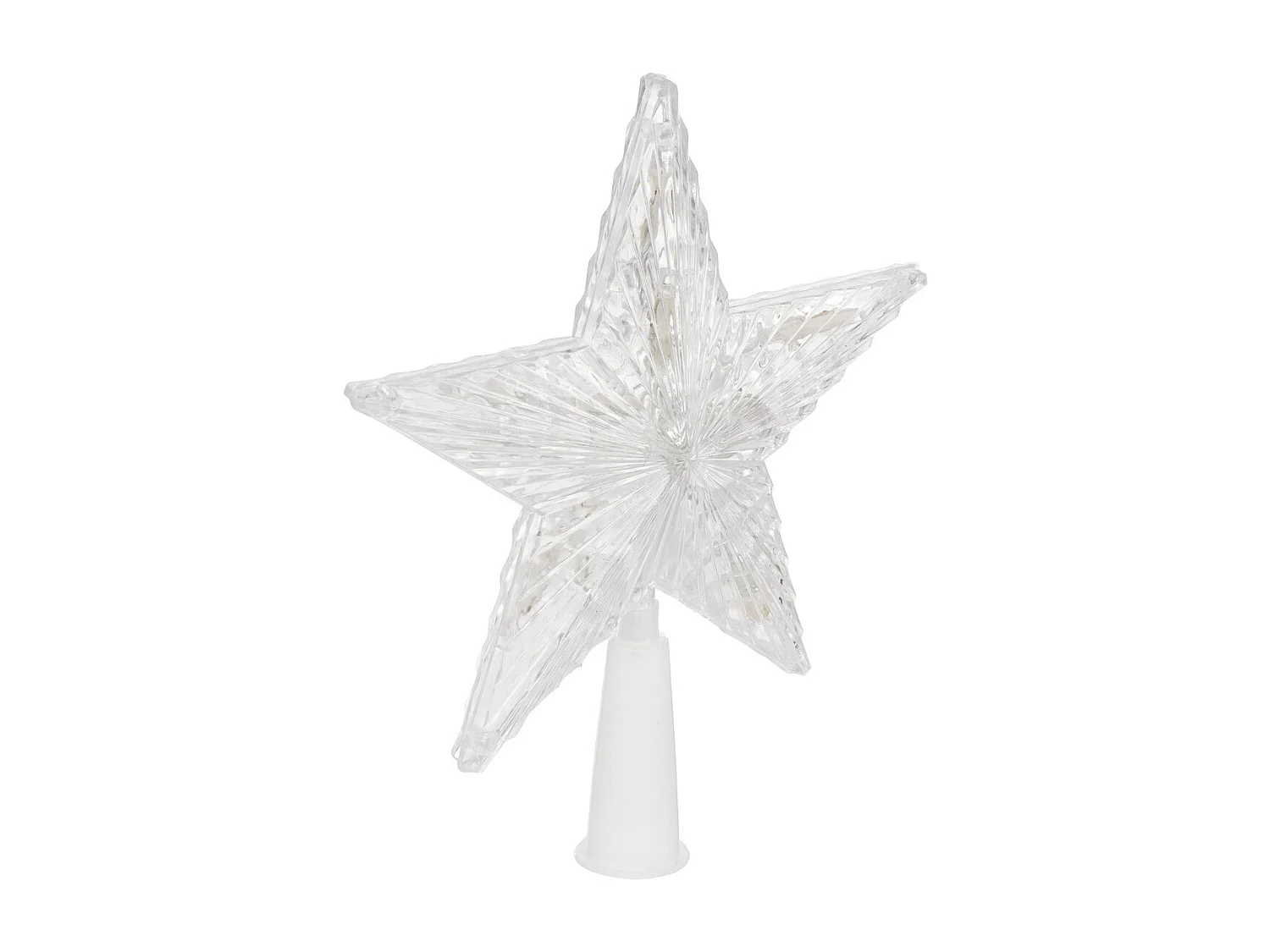 Déco Sapin de Noël Cimier lumineux Étoile 10  LED Blanc chaud