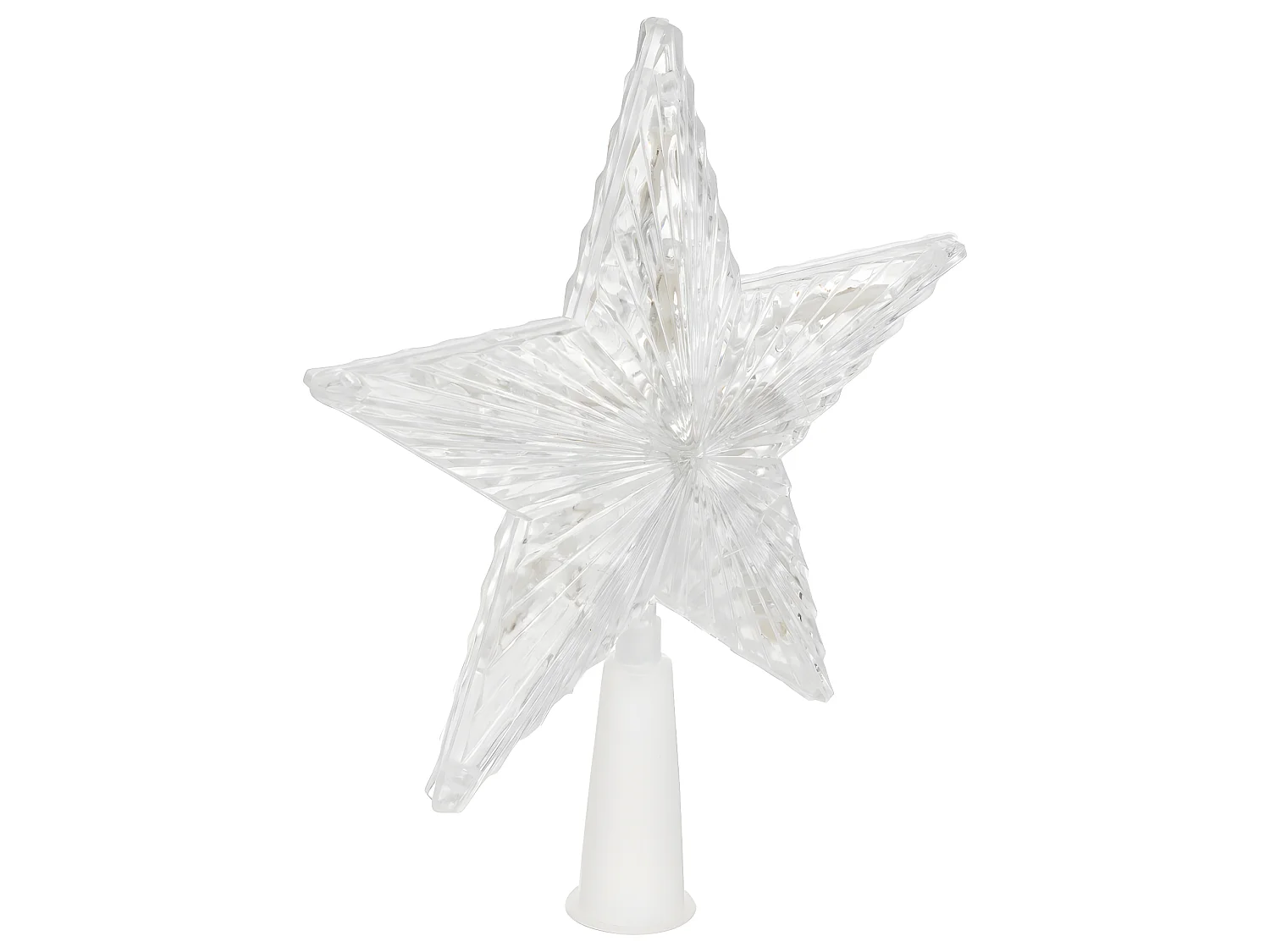 Déco Sapin de Noël Cimier lumineux Étoile 10 LED Multicolore