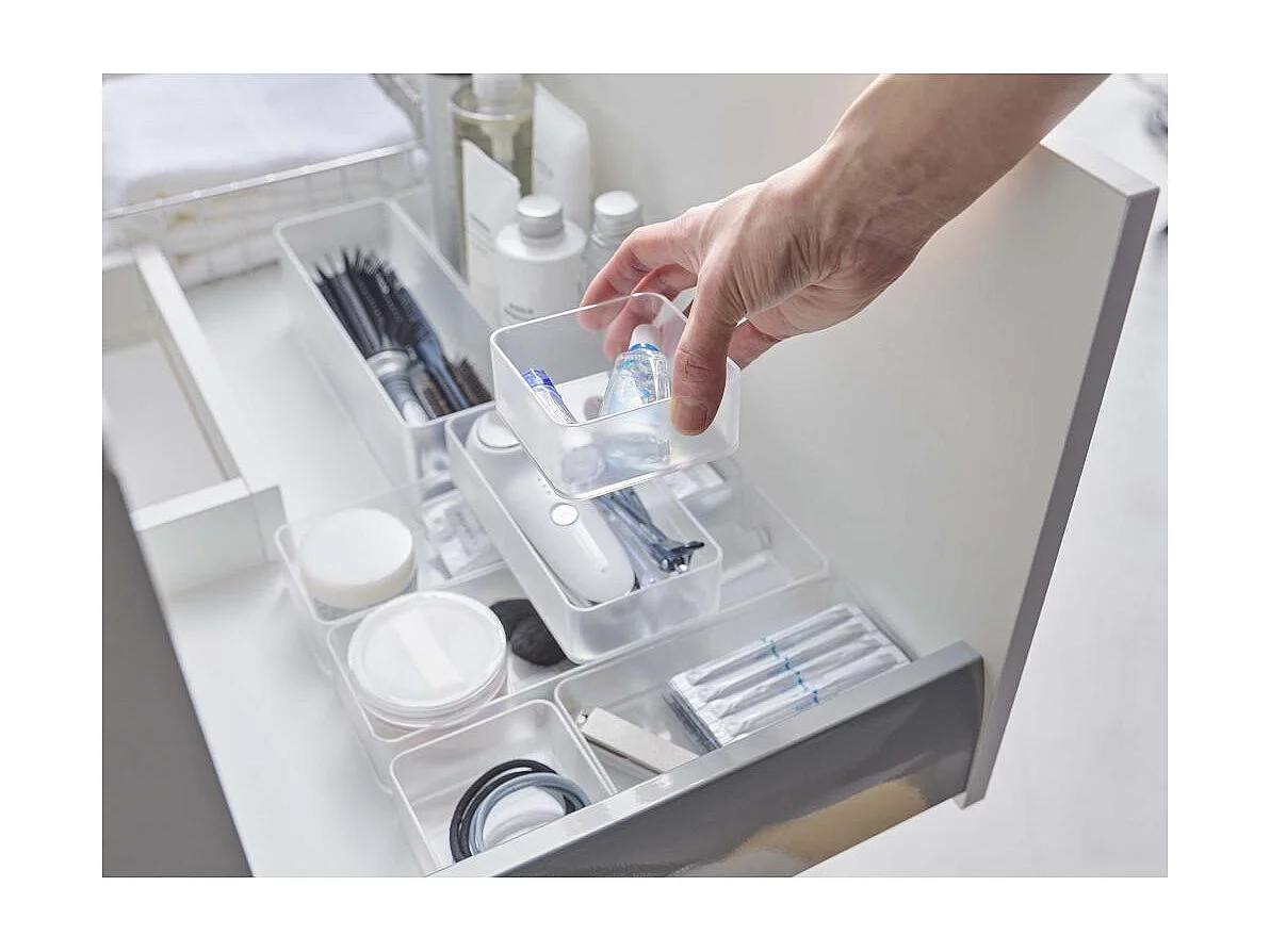 Set de 2 rangements empilables Tower 8 x 8 x 3,7 cm