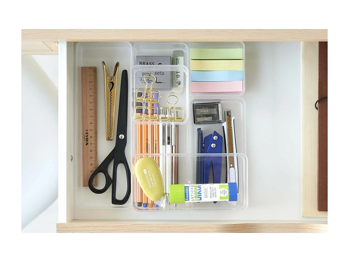 Set de 2 rangements empilables Tower 8 x 8 x 3,7 cm