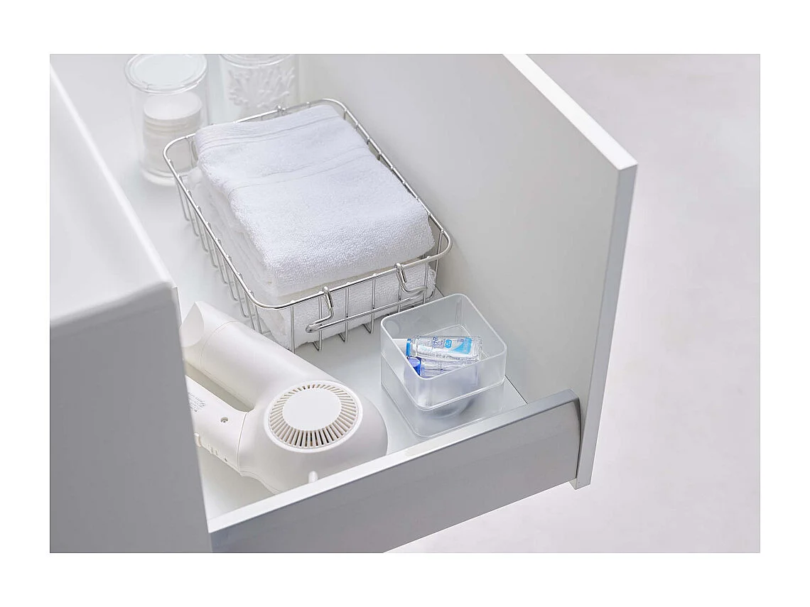 Set de 2 boîtes de rangement empilables Tower 8 x 8 x 3,7 cm