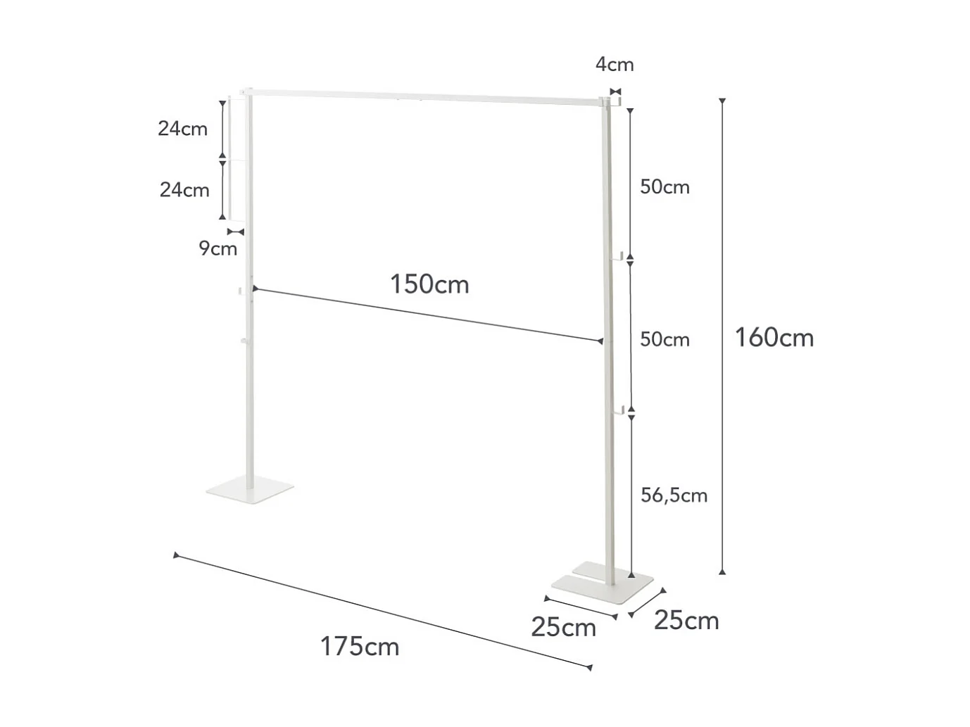 Etendoir à linge d'interieur pliable Tower