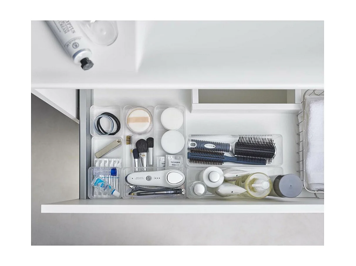 Set de 2 boîtes de rangement empilables Tower 24 x 8 x 3,7 cm