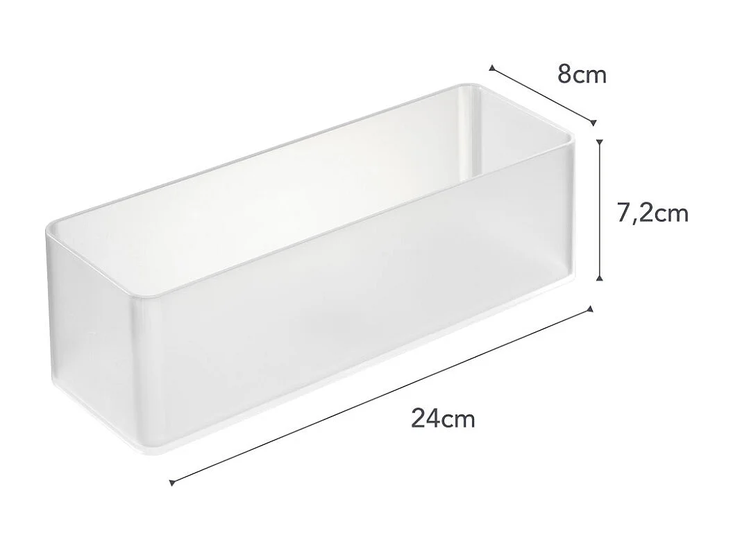 Set de 2 rangements empilables Tower 24 x 8 x 7,2 cm
