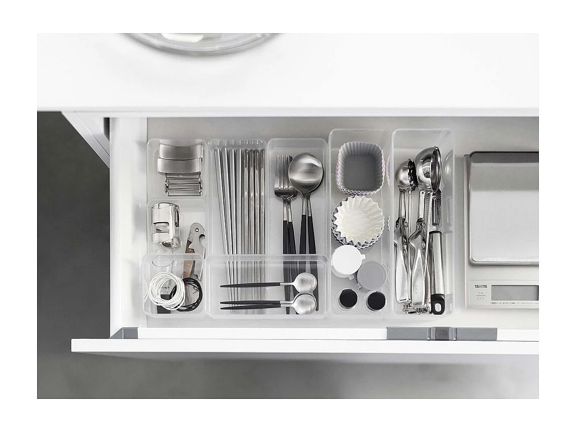 Set de 2 boîtes de rangement empilables Tower 24 x 8 x 7,2 cm