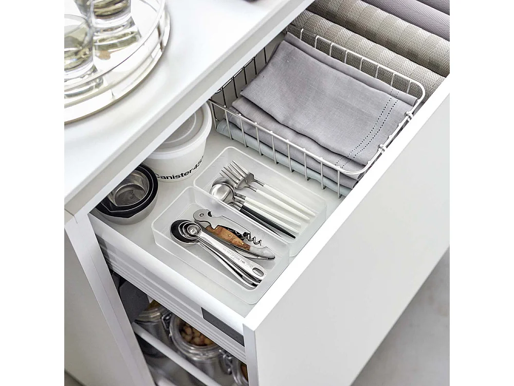 Set de 2 boîtes de rangement empilables Tower 16 x 8 x 3,7 cm