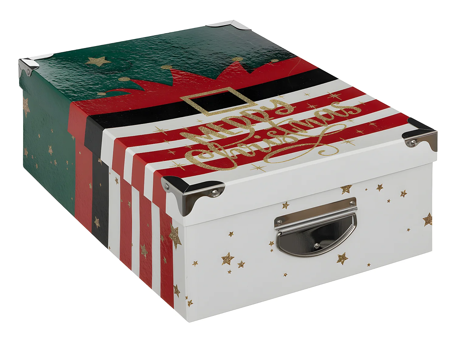 Lot de 6 Boîtes de rangement coins en métal déco Lutin