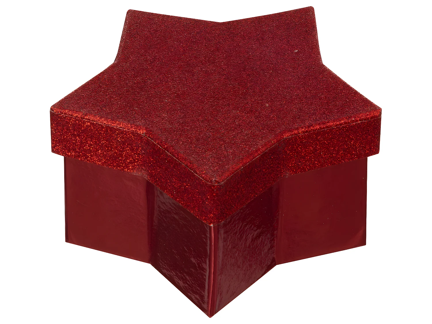 Lot de 4 Boîtes Étoiles doré et rouge