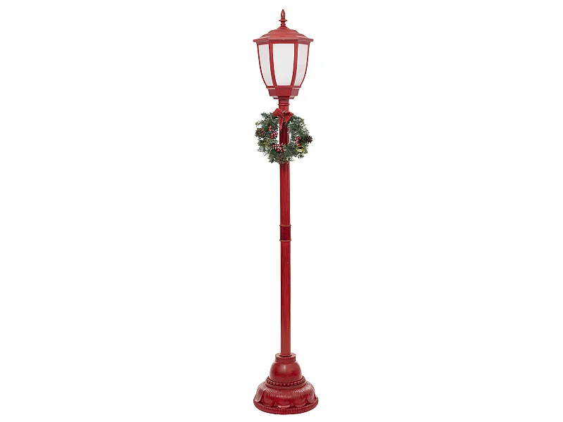 Déco lumineuse intérieur Lampadaire Rouge 1 Lanterne 74 LED