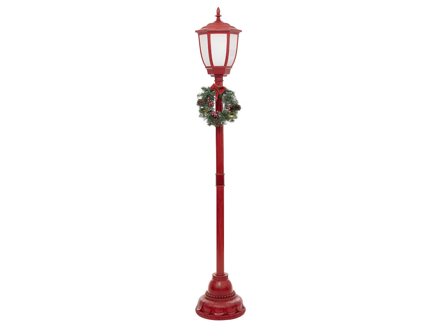 Déco lumineuse intérieur Lampadaire Rouge 1 Lanterne 74 LED