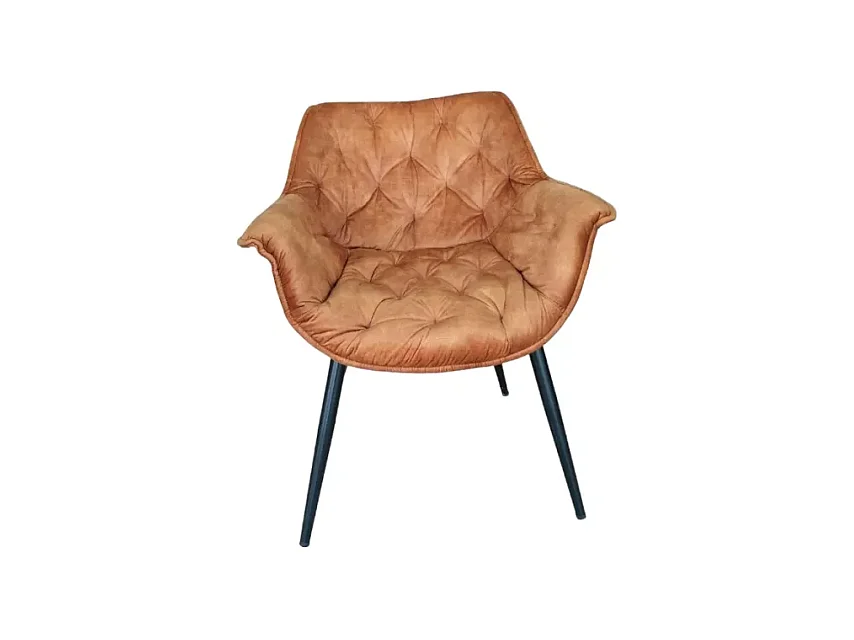 Chaise Cloi/Tissu/Curry